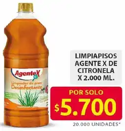 Ara Agente X limpiapisos de citronela oferta