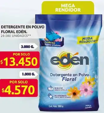 Ara Edén detergente en polvo floral oferta