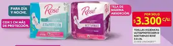 Ara Rosé toallas higiénicas ultraprotección o nocturnas oferta