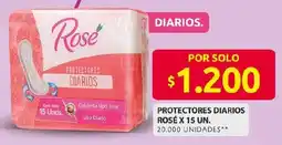 Ara Rosé protectores diarios oferta