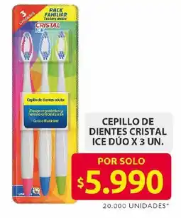 Ara Cepillo de dientes cristal ice dúo oferta