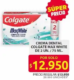 Ara Crema dental colgate max white oferta
