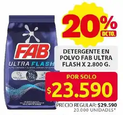Ara Fab detergente en polvo oferta