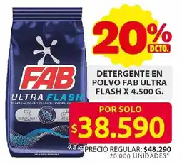 Ara Fab detergente en polvo oferta