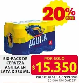 Ara Aguila six-pack de cerveza en lata oferta
