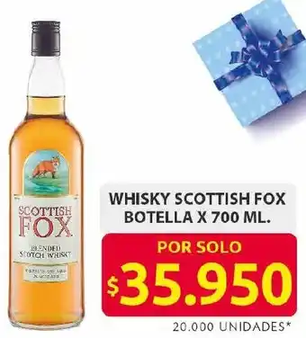 Ara Scottish fox whisky botella oferta