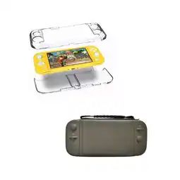Falabella Estuche Rigido Gris + Acrilico Para Switch Lite oferta