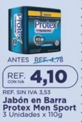 FarmaTodo Protex men sport jabón en barra oferta