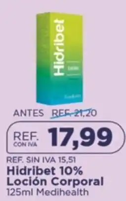FarmaTodo Hidribet 10% loción corporal oferta