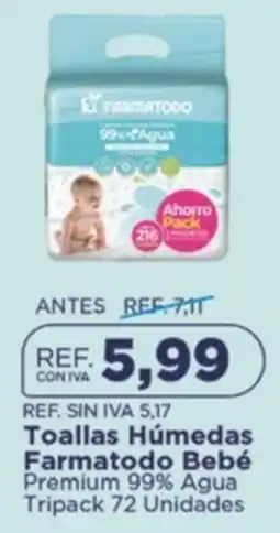 FarmaTodo Toallas húmedas farmatodo bebé oferta