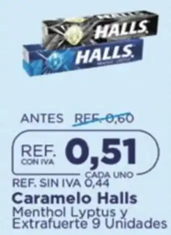 FarmaTodo Halls caramelo oferta
