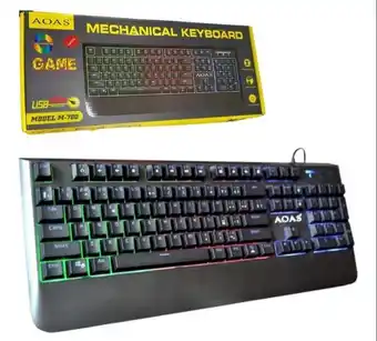 Falabella Teclado Gamer Led Aoas M-700 Mecanico Usb Español Rgb Letrañ Ñ oferta