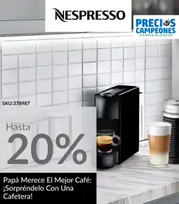 Homecenter Nespresso cafetera! oferta