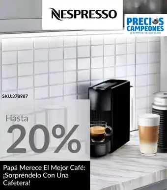 Homecenter Nespresso cafetera! oferta