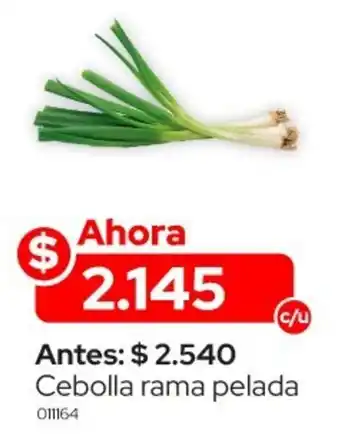 La Vaquita Supermercados Cebolla rama pelada oferta