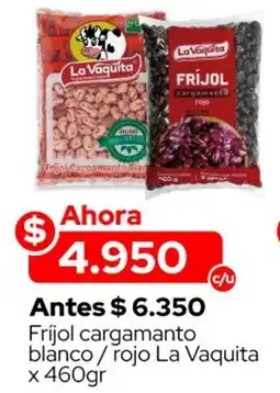 La Vaquita Supermercados Frijol cargamanto blanco /rojo la vaquita oferta