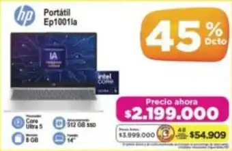 Alkomprar Hp portátil Ep1001la oferta