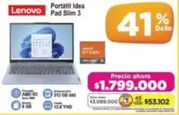 Alkomprar Lenovo portátil idea pad slim 3 oferta