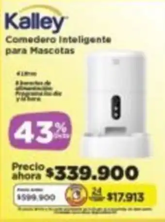 Alkomprar Kalley comedero inteligente para mascotas oferta