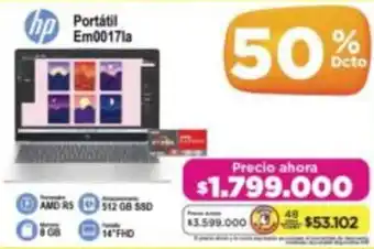 Alkomprar Hp portátil Em0017la oferta
