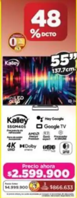 Alkomprar Kaley tv 55" oferta