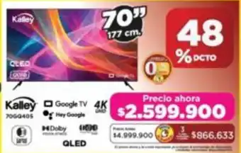 Alkomprar Kalley tv 70" oferta