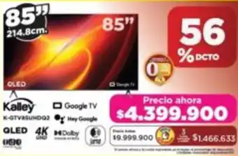 Alkomprar Kalley google tv 85" oferta