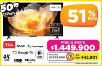 Alkomprar Tcl google tv 50" oferta