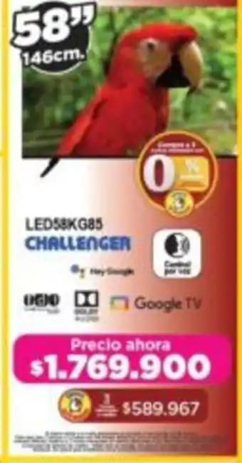 Alkomprar Challenger google tv 58" oferta