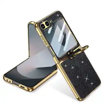 Falabella Estuche Gkk Leather Escarchado para Samsung Z Flip 6 Negro oferta