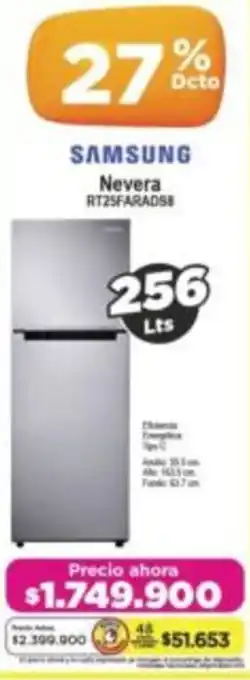 Alkomprar Samsung nevera RT25FARADS8 oferta