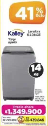 Alkomprar Kalley lavadora K-LD14GE oferta