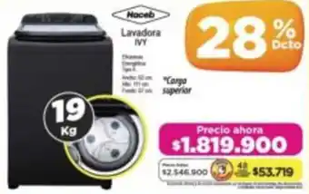 Alkomprar Haceb lavadora ivy oferta