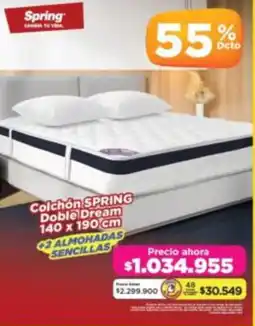 Alkomprar Colchón spring doble dream oferta