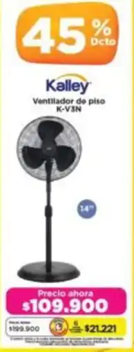 Alkomprar Kalley ventilador de piso K-V3N oferta