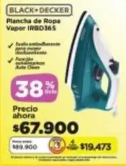 Alkomprar Black+decker plancha de rope vapor IRBD365 oferta