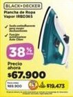 Alkomprar Black+decker plancha de rope vapor IRBD365 oferta