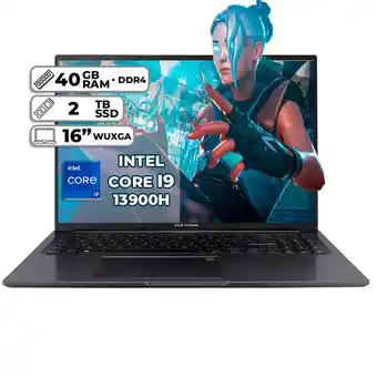 Falabella PORTÁTIL X1605VA-MB575 INTEL CORE I9 13900H 40GB DDR4 2TB SSD 16 WUXGA INDIE BLACK oferta