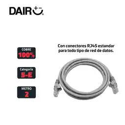 Falabella Cable De Red Utp Patch Cord Cat 5E 100% Cobre 2 M oferta