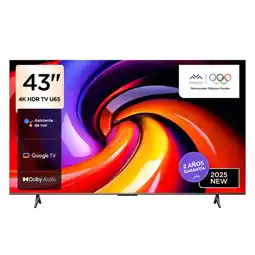 Falabella Televisor iFFALCON 43 pulgadas 4K UHD HDR 43U65 Google TV Frameless oferta