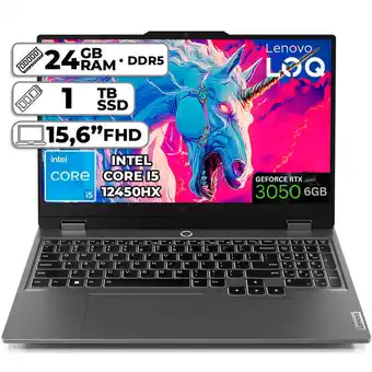 Falabella Portátil Gamer LOQ Intel Core i5-12450HX RTX 3050 24GB RAM 1TB SSD 15.6” FHD oferta