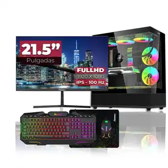 Falabella Computador Gamer AMD Ryzen 5 4655G RAM 16GB SSD 512GB Monitor 22 Pulgadas 100Hz oferta