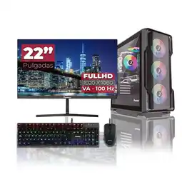 Falabella Computador Gamer AMD Ryzen 5 8500G RAM 16GB RGB SSD 1TB Monitor 22 Pulgadas 100Hz oferta