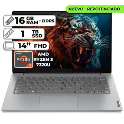 Falabella PORTÁTIL V14 G4 AMN AMD RYZEN 3 7320U 16GB LPDDR5 1TB SSD 14 FHD oferta