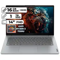 Falabella PORTÁTIL V14 G4 AMN AMD RYZEN 3 7320U 16GB LPDDR5 1TB SSD 14 FHD oferta