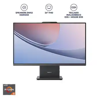 Falabella AIO IdeaCentre AMD Ryzen 5 16GB 512GB 24” - Gris oferta