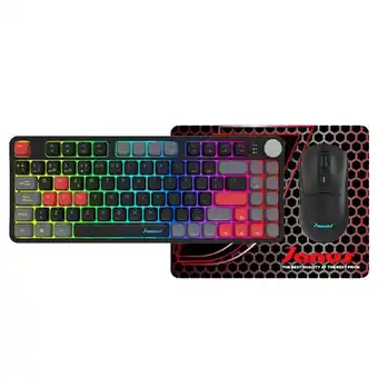 Falabella Combo Gamer Extreme Pro Teclado Mecánico Inalámbrico + Mouse Rgb + Pad oferta