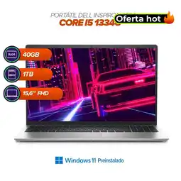 Falabella Portátil Inspiron 3530 / Intel Core i5 1334U / 40GB RAM / 1TB SSD / 15.6” FHD oferta