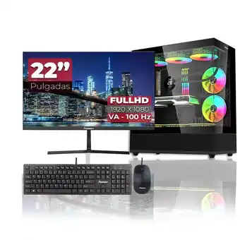 Falabella Computador Gamer Ryzen 5 8500G SSD 512GB RAM 16GB RGB Monitor 22 121629 oferta