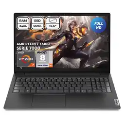 Falabella Portátil V15 Ryzen 7 7730u Ram 24gb Ssd512gb Fhd 15.6 Computador Portátil oferta